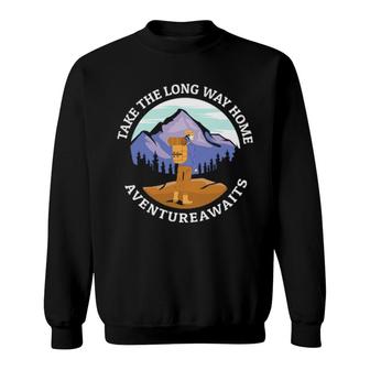 Take The Long Way Home Sweatshirt | Mazezy