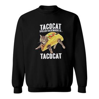 Tcocat Spelled Backwards Sweatshirt | Mazezy