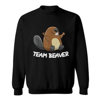 Team Beaver Funny Beaver Sweatshirt - Thegiftio UK