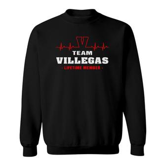Team Villegas Lifetime Member Proud Family Surname Villegas Sweatshirt | Mazezy