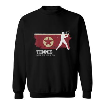 Tennis North Korea Flag Team Tennis Player Tennis Sweatshirt | Mazezy