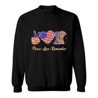 Thank You Veterans Day American Flag Heart Military Army Sweatshirt | Mazezy