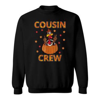 Thanksgiving Cousin Crew Pajamas For Turkey Day Holidays Sweatshirt | Mazezy