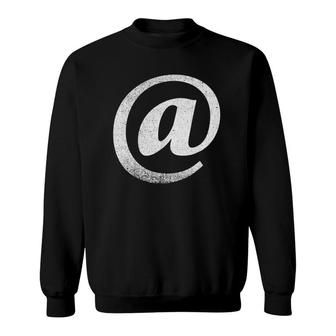 The At Symbol A With The Symbol Sweatshirt | Mazezy