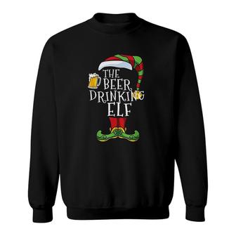 The Beer Drinking Elf Sweatshirt | Mazezy