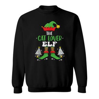 The Cat Elf Family Matching Group Christmas Party Sweatshirt | Mazezy