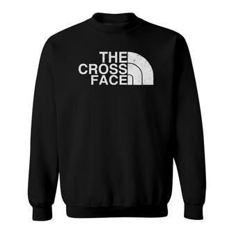 The Cross Face Vintage Classic Wrestling Sweatshirt | Mazezy