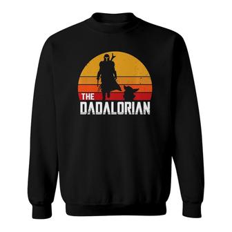 The Dadalorian Father's Day Retro Vintage Father's Day Gift Sweatshirt | Mazezy