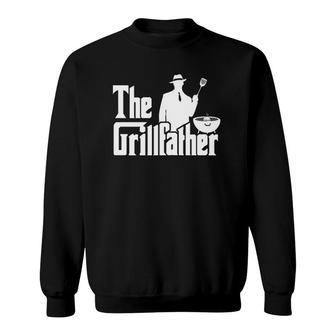 The Grillfather Funny Bbq Grilling Gift For Grill Master Sweatshirt | Mazezy