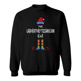 The Laboratory Technician Elf Christmas Lab Technician Xmas Sweatshirt | Mazezy