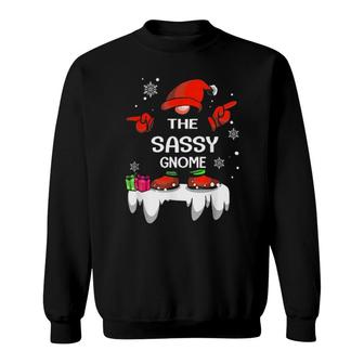 The Sassy Gnome Christmas 2021 Sweat Sweatshirt | Mazezy