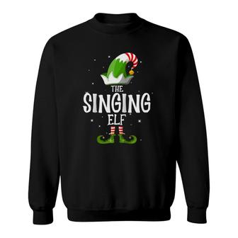 The Singing Elf Family Matching Group Christmas Raglan Baseball Tee Sweatshirt | Mazezy