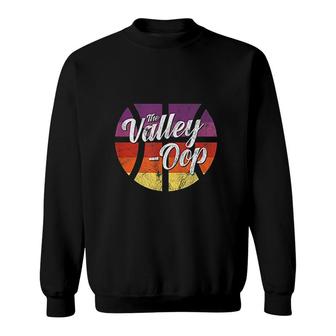 The Valley Oop Phoenix Basketball Retro Sunset Basketball Sweatshirt - Thegiftio UK