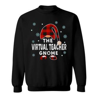 The Virtual Teacher Gnome Matching Pajama Group Christmas Sweatshirt | Mazezy