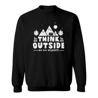 Think Outside No Box Required Funnydesign Sweatshirt | Mazezy