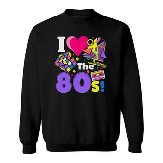 This Is My 80S Costume-Vintage Retro I Love The 80S Sweatshirt | Mazezy