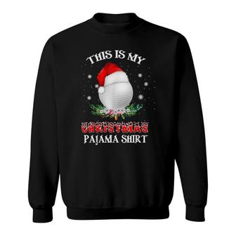 This Is My Christmas Golf Pajama Golfer Boys Sweatshirt | Mazezy
