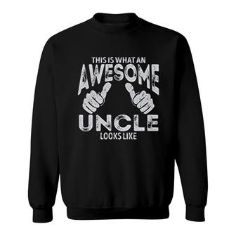 This Is What An Awesome Dad Looks Like Sweatshirt | Mazezy