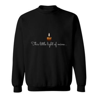 This Little Light Candle Christian Faith Sweatshirt | Mazezy