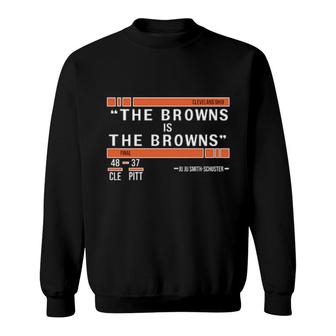 Throck The Browns Is The Browns Sweatshirt | Mazezy