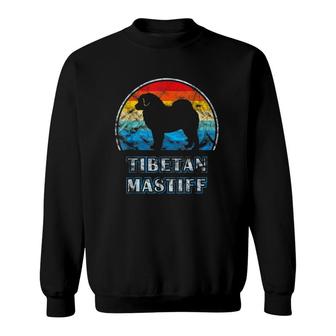 Tibetan Mastiff Vintage Design Dog Sweatshirt | Mazezy