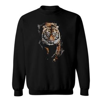 Tiger Genus Panther Felidae Cats Novelty Sweatshirt | Mazezy