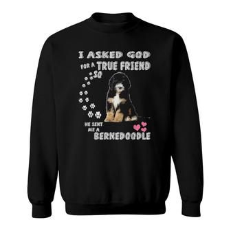 Tiny Bernedoodle Mom, Bernese Mountain Poo, Mini Bernedoodle Sweatshirt | Mazezy