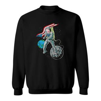To The Moon And Earth Discovery Sweatshirt | Mazezy