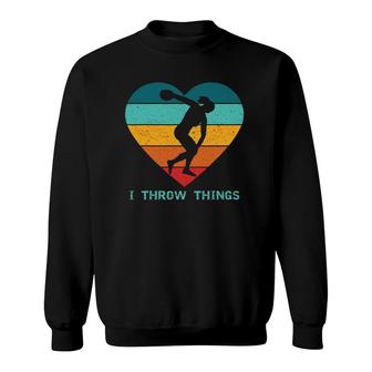 Track And Field Womens Discus Thrower Sweatshirt | Mazezy