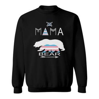 Transgender Mama Bear For Moms Of A Trans Child Sweatshirt | Mazezy