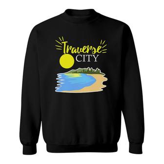 Traverse City Michigan Summer Vacation Sweatshirt | Mazezy CA