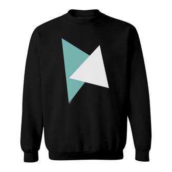 Triangle Pattern Abstract Geometry Shapes Hipster Sweatshirt | Mazezy