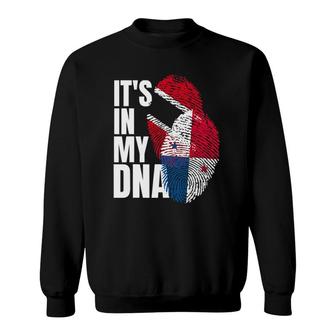 Trinidadian And Panamanian Mix Dna Flag Heritage Gift Sweatshirt | Mazezy