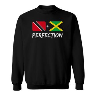 Trinidadian Jamaican Perfection Flag Heritage Sweatshirt | Mazezy