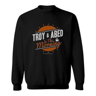 Troy & Abed In The Morning Black Sweatshirt | Mazezy