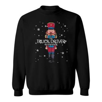 Truck Driver Nutcracker Family Matching Pajama Sweatshirt | Mazezy