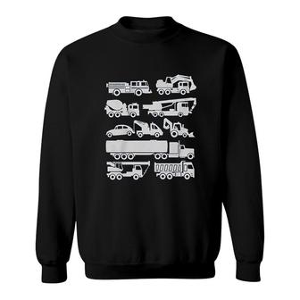 Trucks Types Sweatshirt | Mazezy
