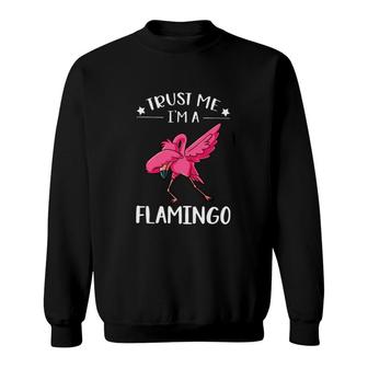 Trust Me I'm A Flamingo Sweatshirt | Mazezy
