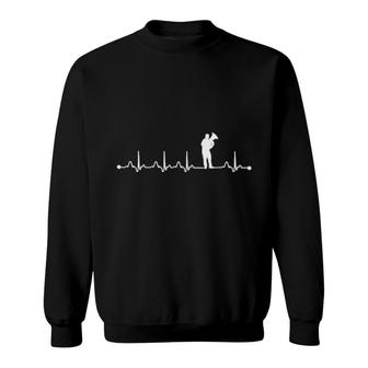 Tuba Player Heartbeat Ekg Tuba Heartbeat Sweatshirt | Mazezy