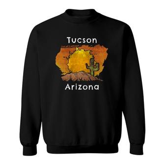 Tucson Arizona With Desert Theme Sweatshirt | Mazezy
