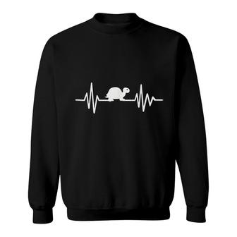 Turtle Heart Beat Silhouette Sweatshirt | Mazezy