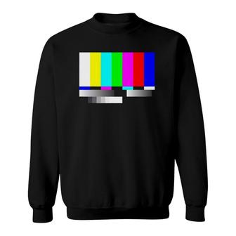 Tv Error Bars Test Pattern Sweatshirt | Mazezy UK