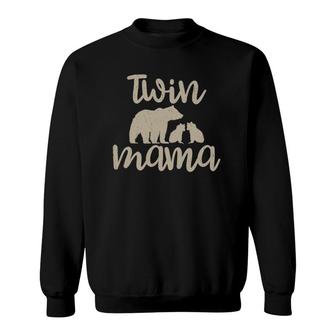 Twin Mama Beautiful Mothers Day Design For Women Sweatshirt | Mazezy