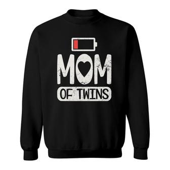 Twin Mama Design Mom Of Twins Gift Sweatshirt | Mazezy