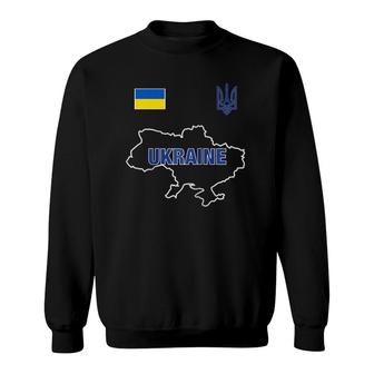 Ukraine 2022 National Football Team Soccer Ukrainian Fan Raglan Baseball Tee Sweatshirt | Mazezy