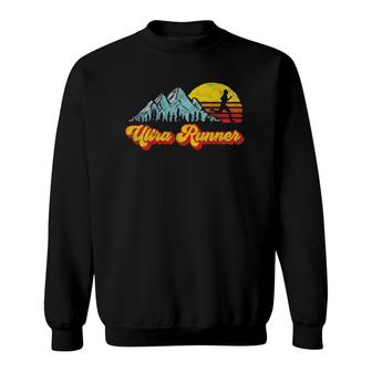 Ultra Runner Retro Style Vintage Trail Running Sweatshirt | Mazezy