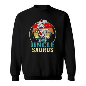 Uncle Saurusrex Dinosaur Uncle Saurus Fathers Day Sweatshirt | Mazezy