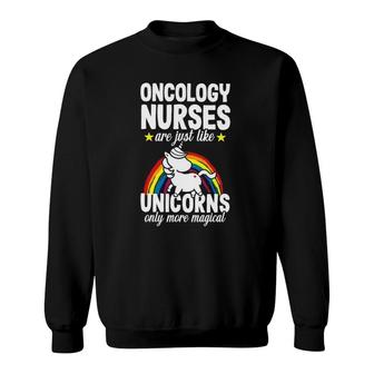 Unicorn Cute Oncology Nurse Pediatric Medical Gift Women Sweatshirt | Mazezy
