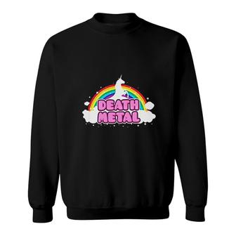 Unicorn Death Metal V2 Sweatshirt - Thegiftio