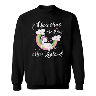 Unicorns Are From New Zealand Magical Unicorn Gift Sweatshirt | Mazezy